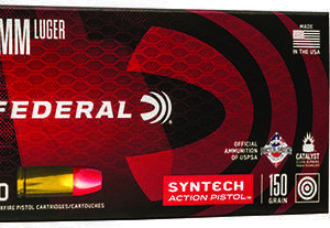 Federal 9mm Luger 150 GR FMJ 50 Rounds